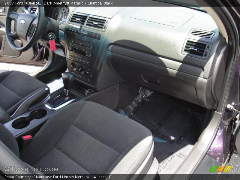 Dark Amethyst Metallic / Charcoal Black 2007 Ford Fusion SE