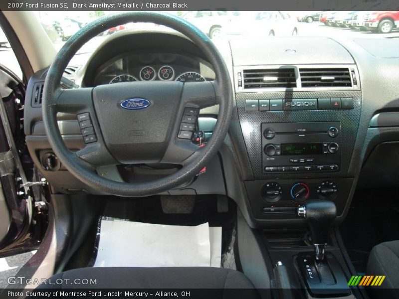 Dark Amethyst Metallic / Charcoal Black 2007 Ford Fusion SE