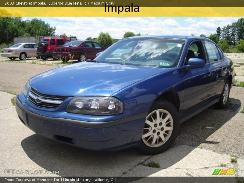 Superior Blue Metallic / Medium Gray 2003 Chevrolet Impala