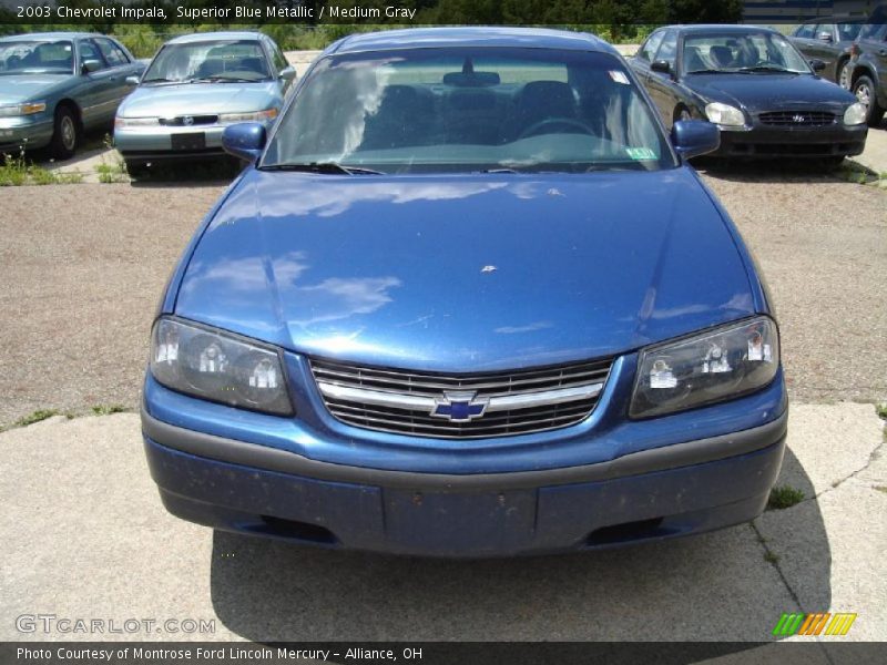 Superior Blue Metallic / Medium Gray 2003 Chevrolet Impala