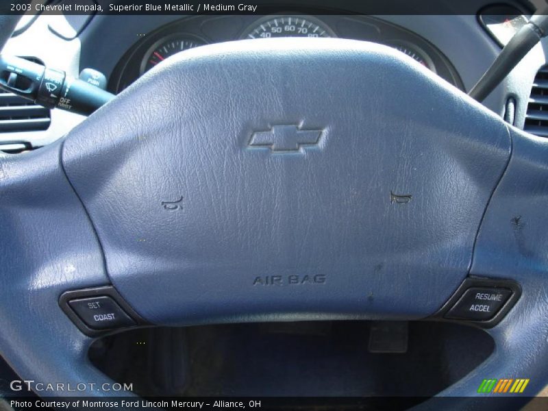 Superior Blue Metallic / Medium Gray 2003 Chevrolet Impala