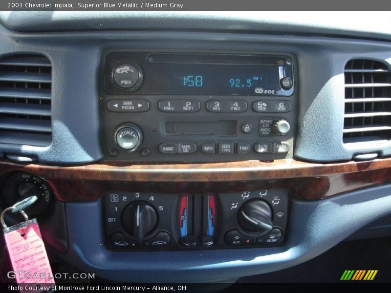 Superior Blue Metallic / Medium Gray 2003 Chevrolet Impala