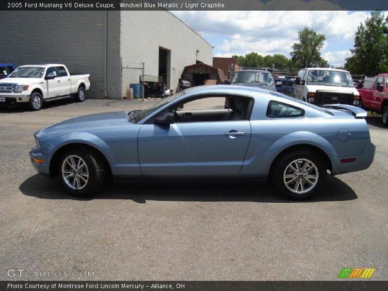 Windveil Blue Metallic / Light Graphite 2005 Ford Mustang V6 Deluxe Coupe