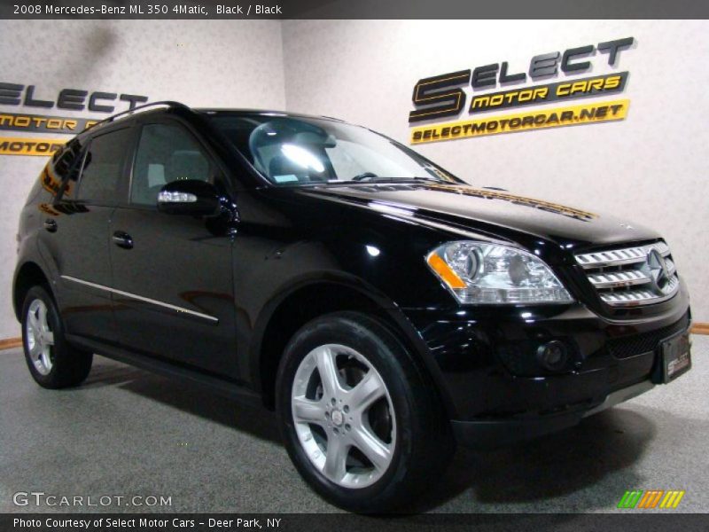 Black / Black 2008 Mercedes-Benz ML 350 4Matic