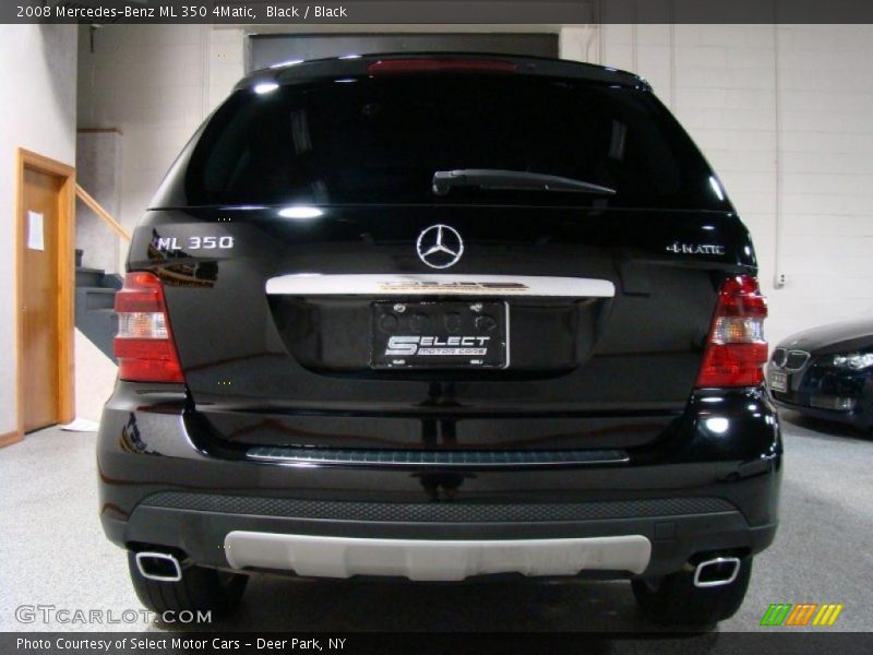 Black / Black 2008 Mercedes-Benz ML 350 4Matic