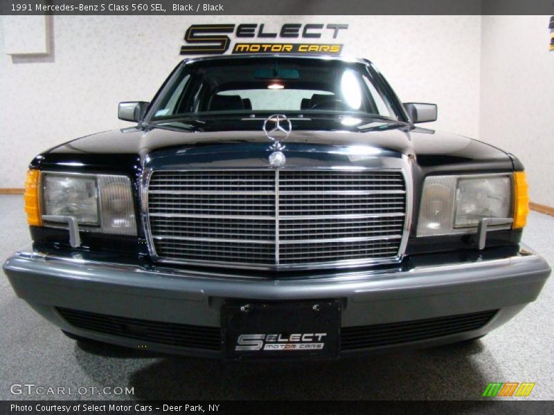 Black / Black 1991 Mercedes-Benz S Class 560 SEL