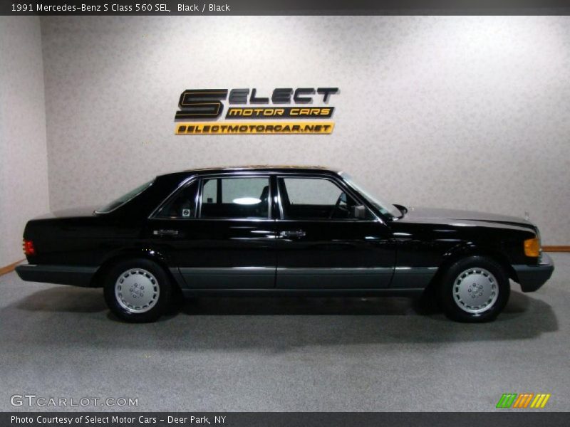 Black / Black 1991 Mercedes-Benz S Class 560 SEL