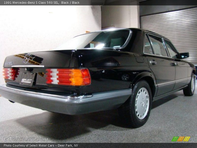 Black / Black 1991 Mercedes-Benz S Class 560 SEL