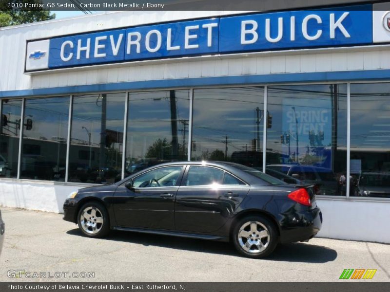 Carbon Black Metallic / Ebony 2010 Pontiac G6 Sedan