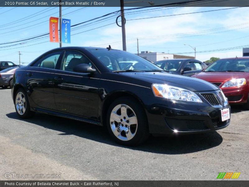 Carbon Black Metallic / Ebony 2010 Pontiac G6 Sedan