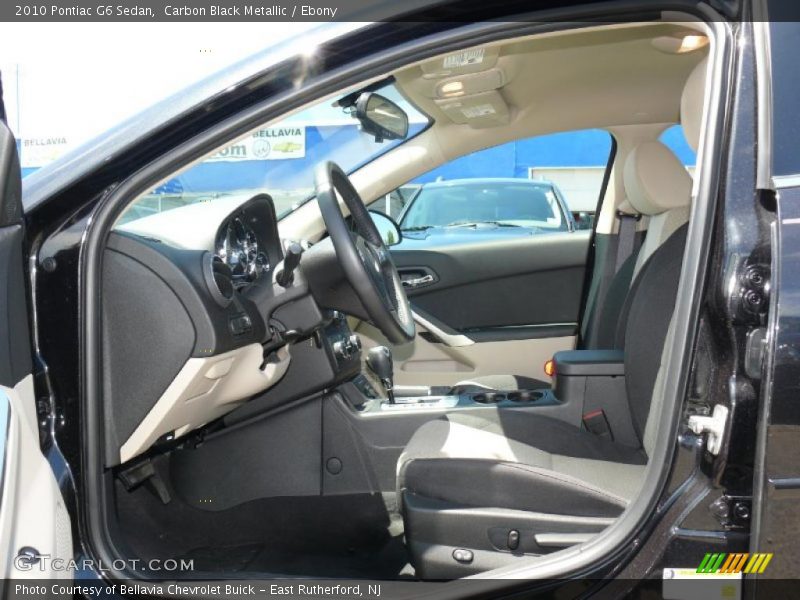 Carbon Black Metallic / Ebony 2010 Pontiac G6 Sedan
