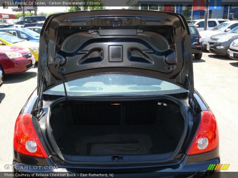 Carbon Black Metallic / Ebony 2010 Pontiac G6 Sedan