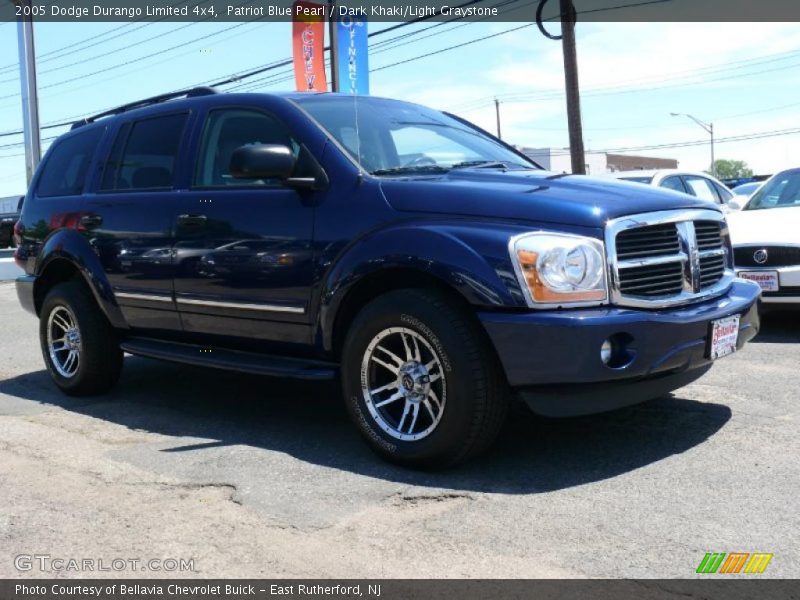 Patriot Blue Pearl / Dark Khaki/Light Graystone 2005 Dodge Durango Limited 4x4