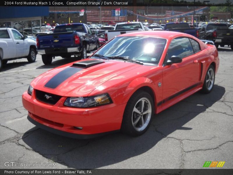 Competition Orange / Dark Charcoal 2004 Ford Mustang Mach 1 Coupe