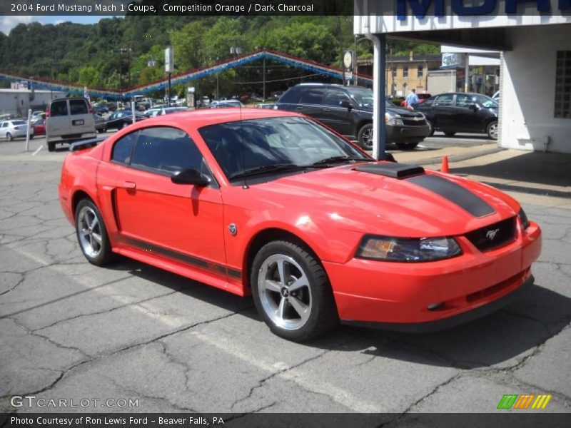 Competition Orange / Dark Charcoal 2004 Ford Mustang Mach 1 Coupe