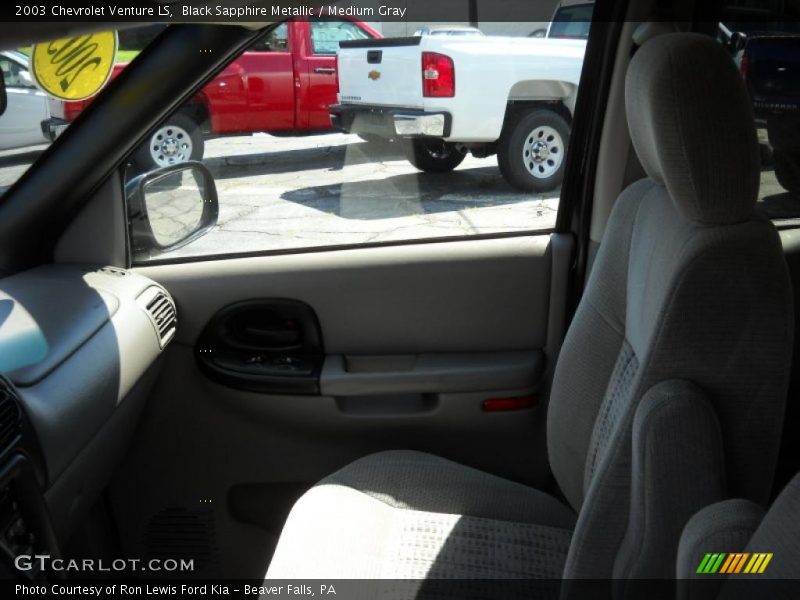 Black Sapphire Metallic / Medium Gray 2003 Chevrolet Venture LS