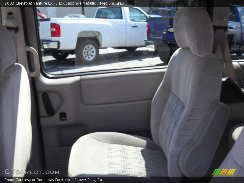 Black Sapphire Metallic / Medium Gray 2003 Chevrolet Venture LS