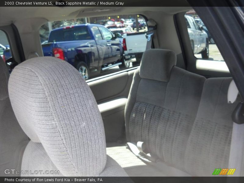 Black Sapphire Metallic / Medium Gray 2003 Chevrolet Venture LS