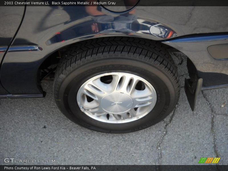 Black Sapphire Metallic / Medium Gray 2003 Chevrolet Venture LS