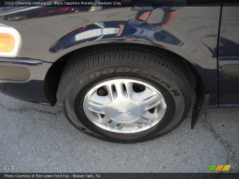 Black Sapphire Metallic / Medium Gray 2003 Chevrolet Venture LS