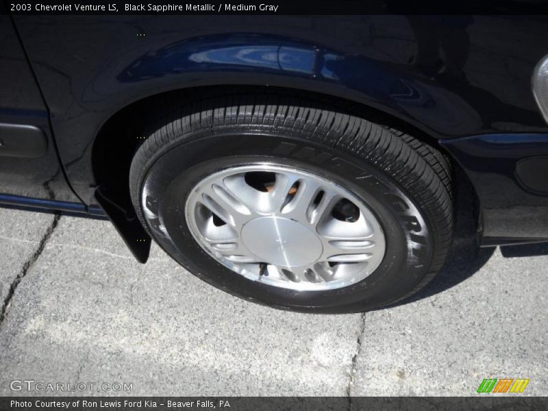 Black Sapphire Metallic / Medium Gray 2003 Chevrolet Venture LS