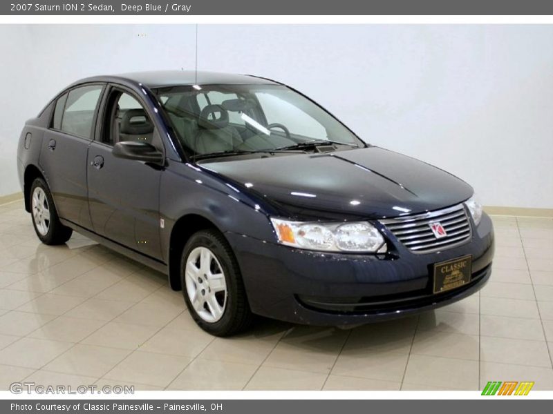 Deep Blue / Gray 2007 Saturn ION 2 Sedan