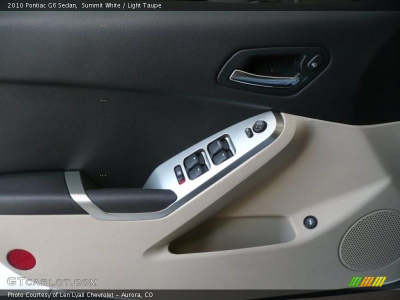 Summit White / Light Taupe 2010 Pontiac G6 Sedan