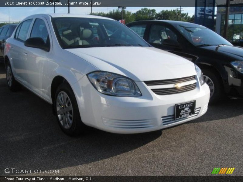 Summit White / Gray 2010 Chevrolet Cobalt LS Sedan