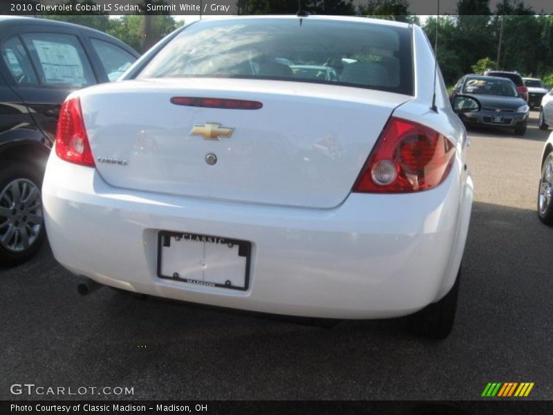Summit White / Gray 2010 Chevrolet Cobalt LS Sedan