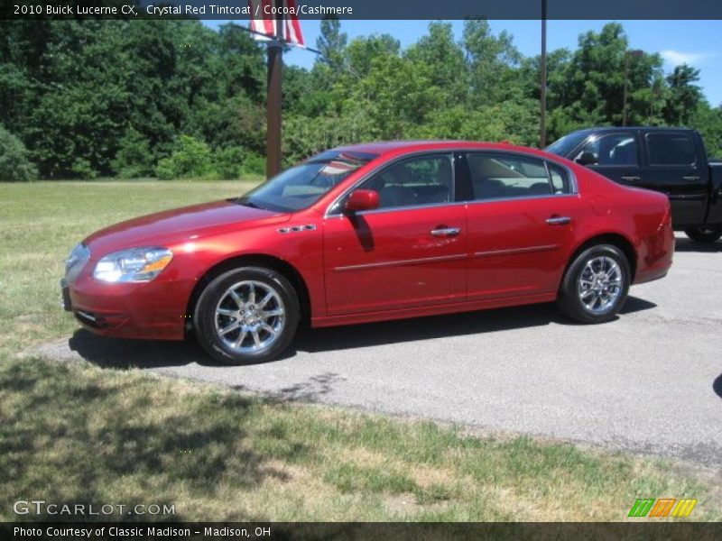 Crystal Red Tintcoat / Cocoa/Cashmere 2010 Buick Lucerne CX