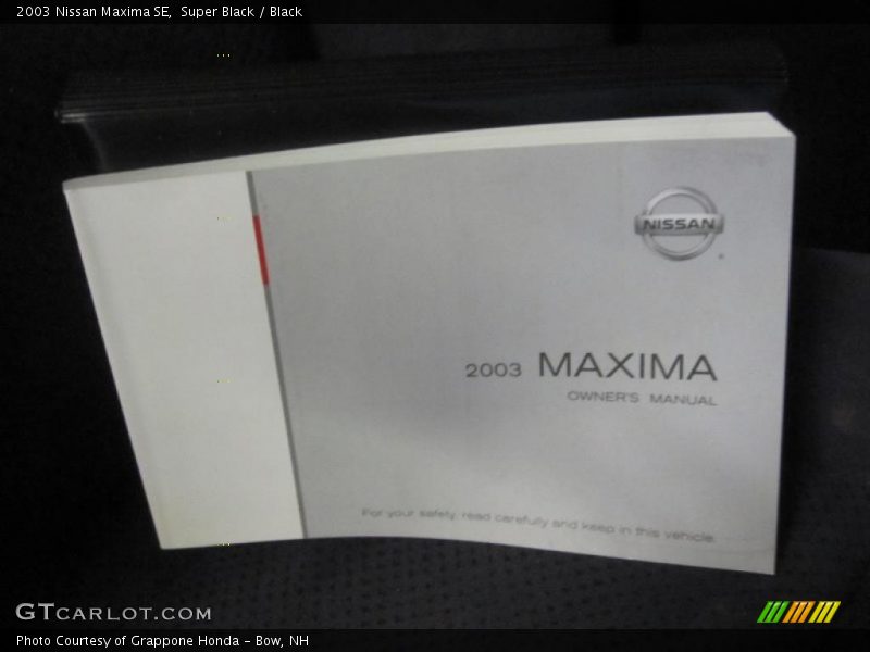Super Black / Black 2003 Nissan Maxima SE