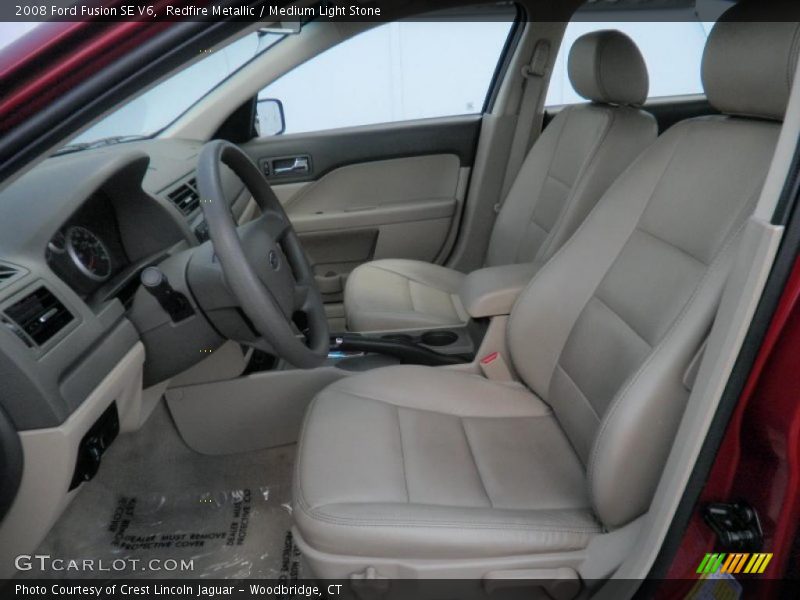 Redfire Metallic / Medium Light Stone 2008 Ford Fusion SE V6