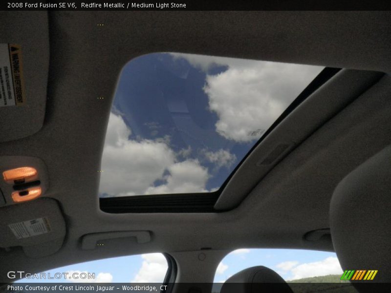 Redfire Metallic / Medium Light Stone 2008 Ford Fusion SE V6