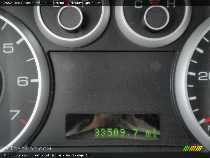 Redfire Metallic / Medium Light Stone 2008 Ford Fusion SE V6