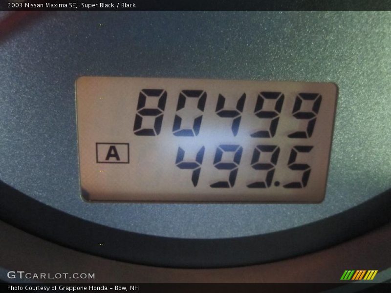 Super Black / Black 2003 Nissan Maxima SE