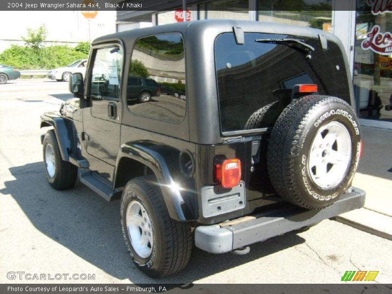 Black / Khaki 2004 Jeep Wrangler Sahara 4x4
