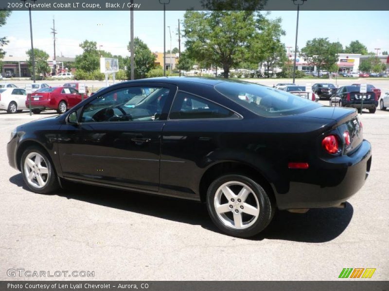 Black / Gray 2009 Chevrolet Cobalt LT Coupe