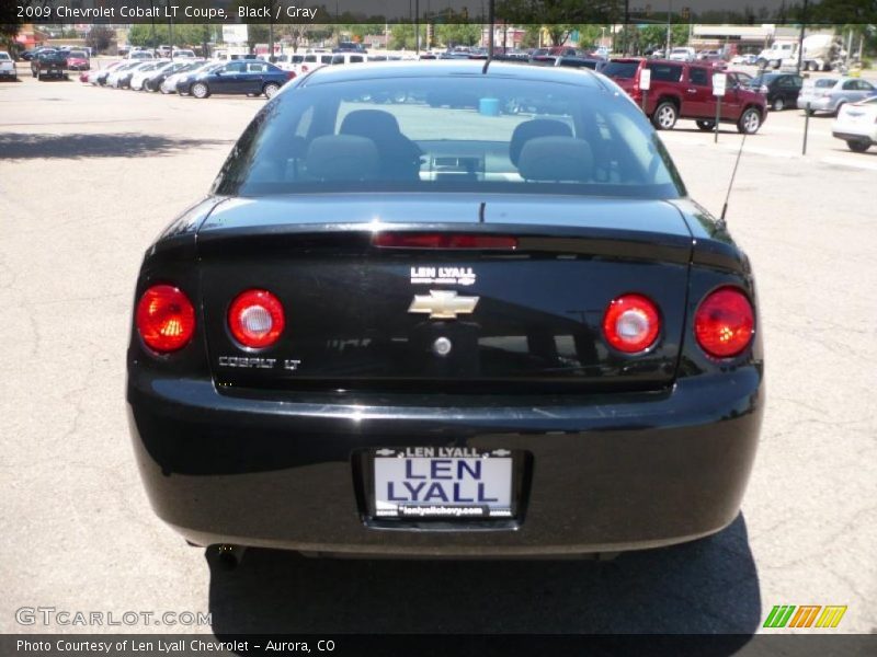 Black / Gray 2009 Chevrolet Cobalt LT Coupe