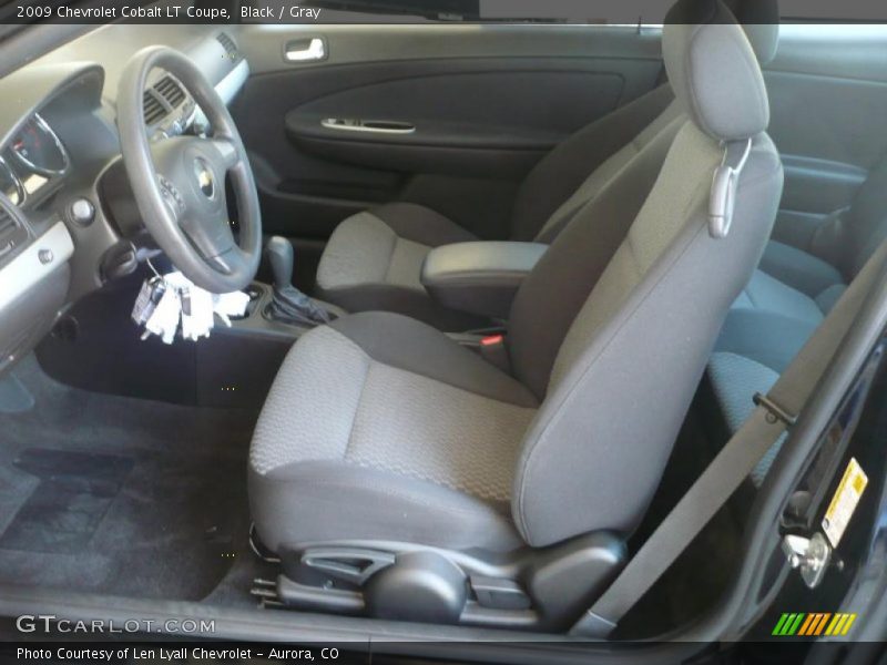 Black / Gray 2009 Chevrolet Cobalt LT Coupe