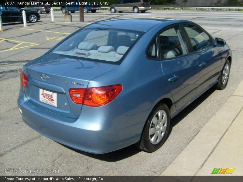 Seattle Light Blue / Gray 2007 Hyundai Elantra GLS Sedan