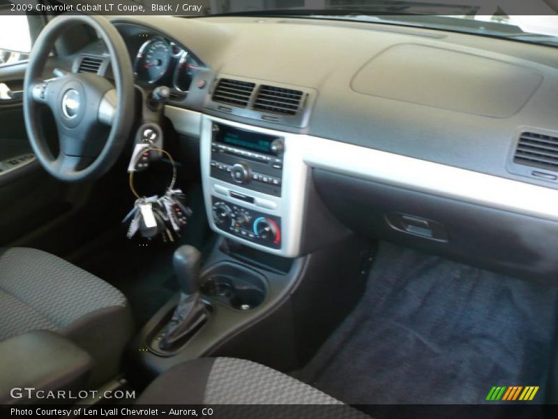 Black / Gray 2009 Chevrolet Cobalt LT Coupe