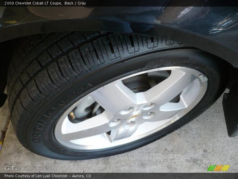Black / Gray 2009 Chevrolet Cobalt LT Coupe