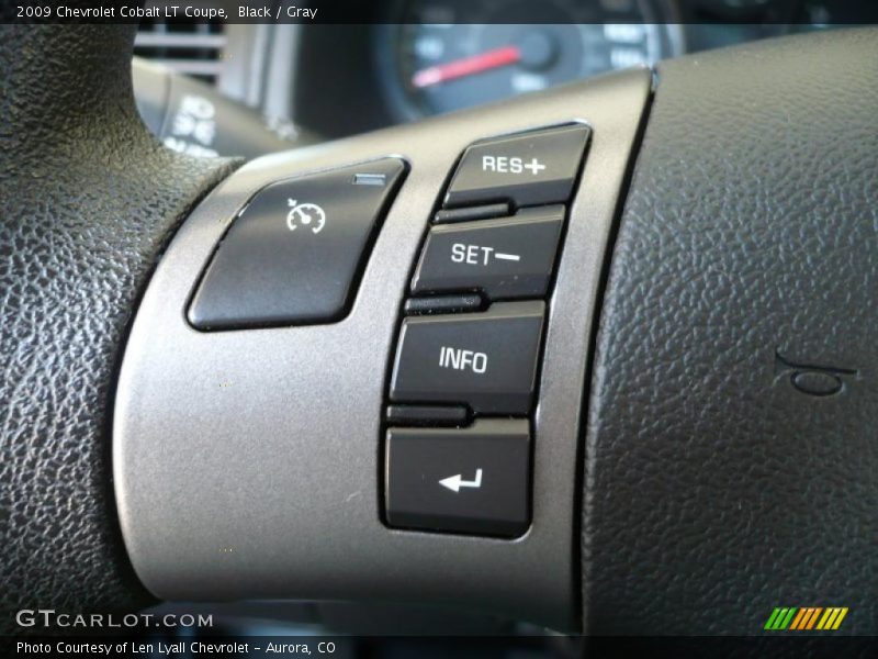 Black / Gray 2009 Chevrolet Cobalt LT Coupe