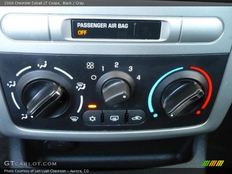 Black / Gray 2009 Chevrolet Cobalt LT Coupe