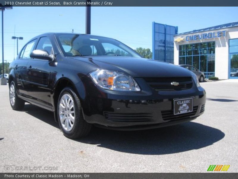 Black Granite Metallic / Gray 2010 Chevrolet Cobalt LS Sedan