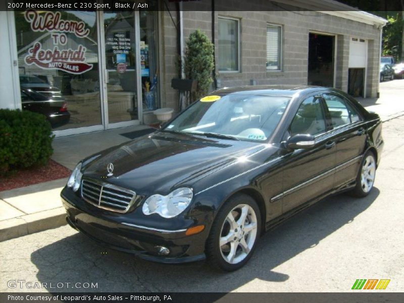Black / Ash 2007 Mercedes-Benz C 230 Sport