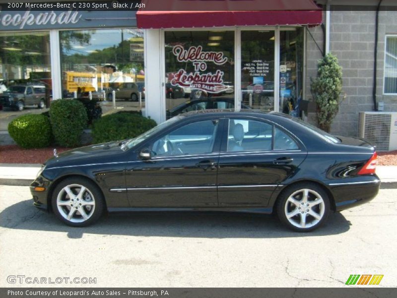 Black / Ash 2007 Mercedes-Benz C 230 Sport