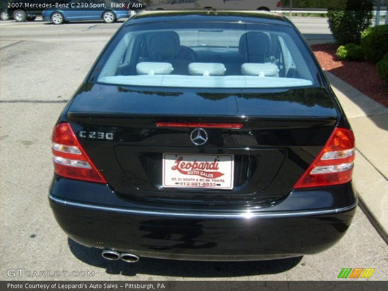 Black / Ash 2007 Mercedes-Benz C 230 Sport