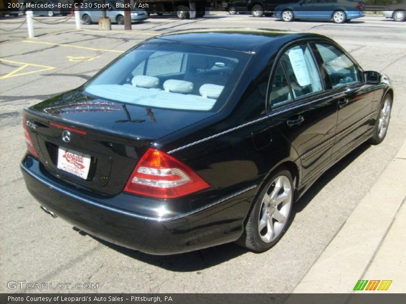 Black / Ash 2007 Mercedes-Benz C 230 Sport