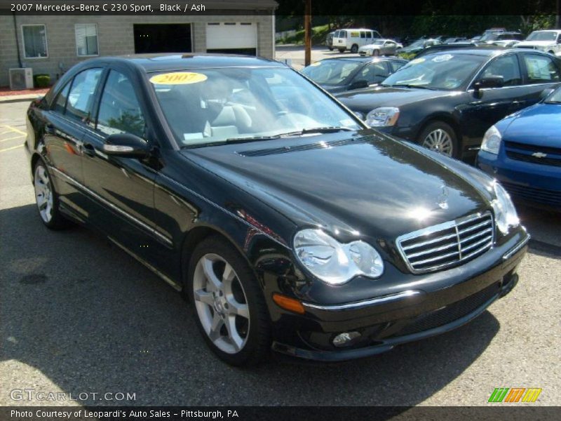 Black / Ash 2007 Mercedes-Benz C 230 Sport